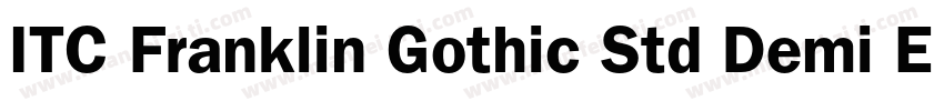 ITC Franklin Gothic Std Demi Extra字体转换